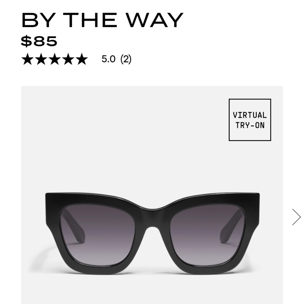 NWT Quay Australia Sunglasses By The Way Oversized Black Smoke - Picture 2 of 8